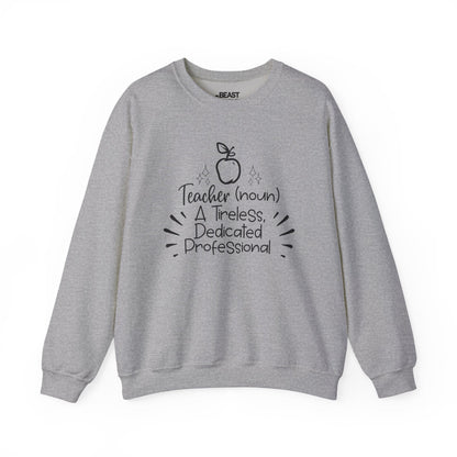 Teacher Definition Sweatshirt – Inspirational Teacher Crewneck Sport Grey / S gift_idea unique_gift personalised_gift