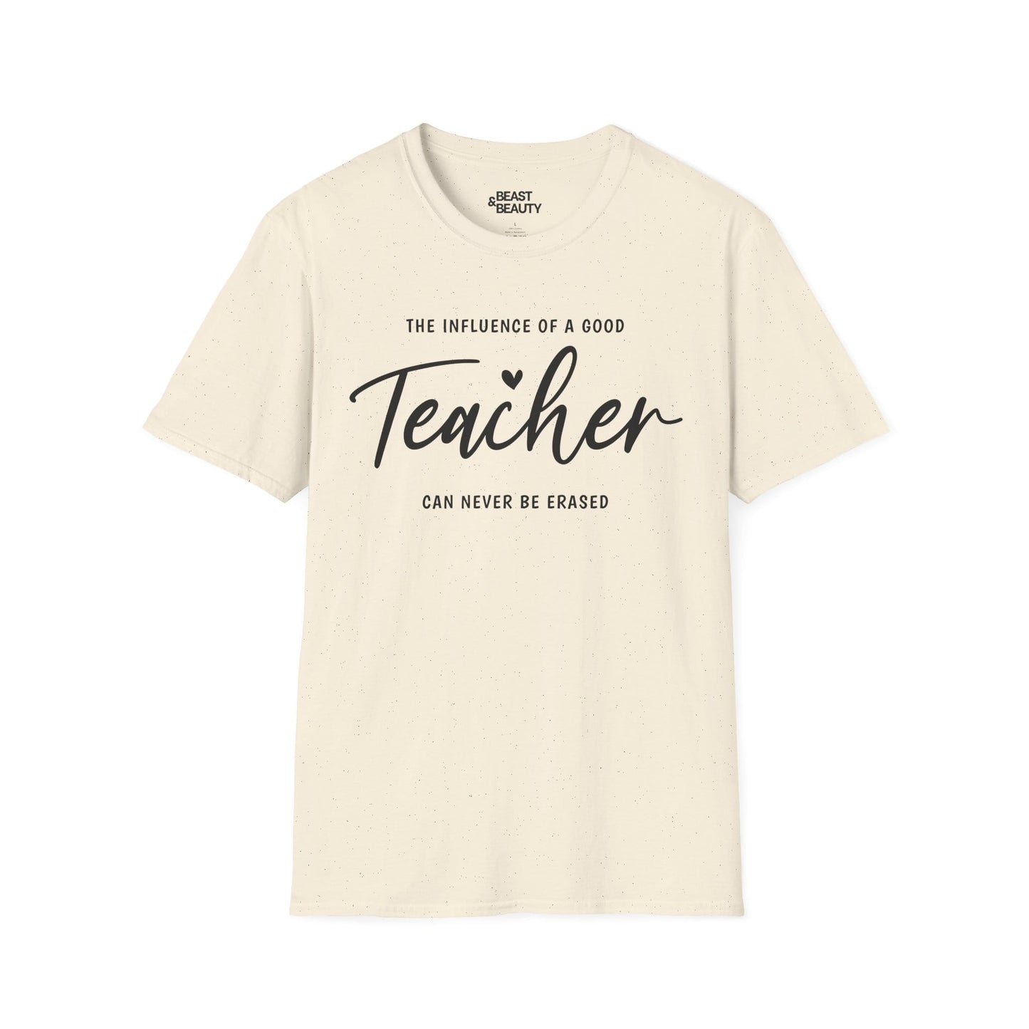 Teacher Influence Inspirational T-Shirt Natural / M gift_idea unique_gift personalised_gift