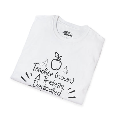 Teacher Noun Dedicated Professional T-Shirt gift_idea unique_gift personalised_gift