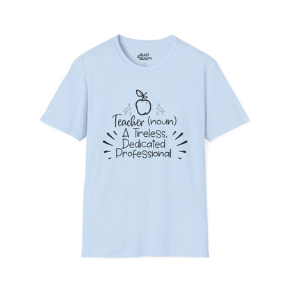 Teacher Noun Dedicated Professional T-Shirt Light Blue / S gift_idea unique_gift personalised_gift