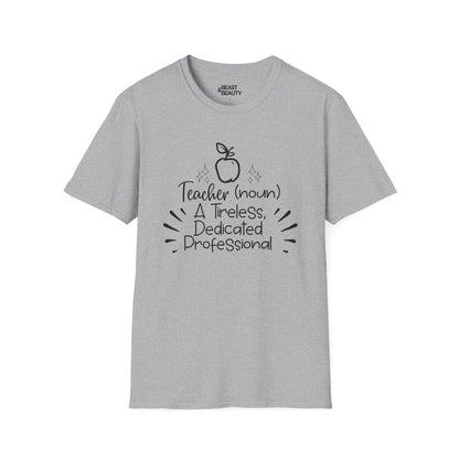 Teacher Noun Dedicated Professional T-Shirt Sport Grey / S gift_idea unique_gift personalised_gift