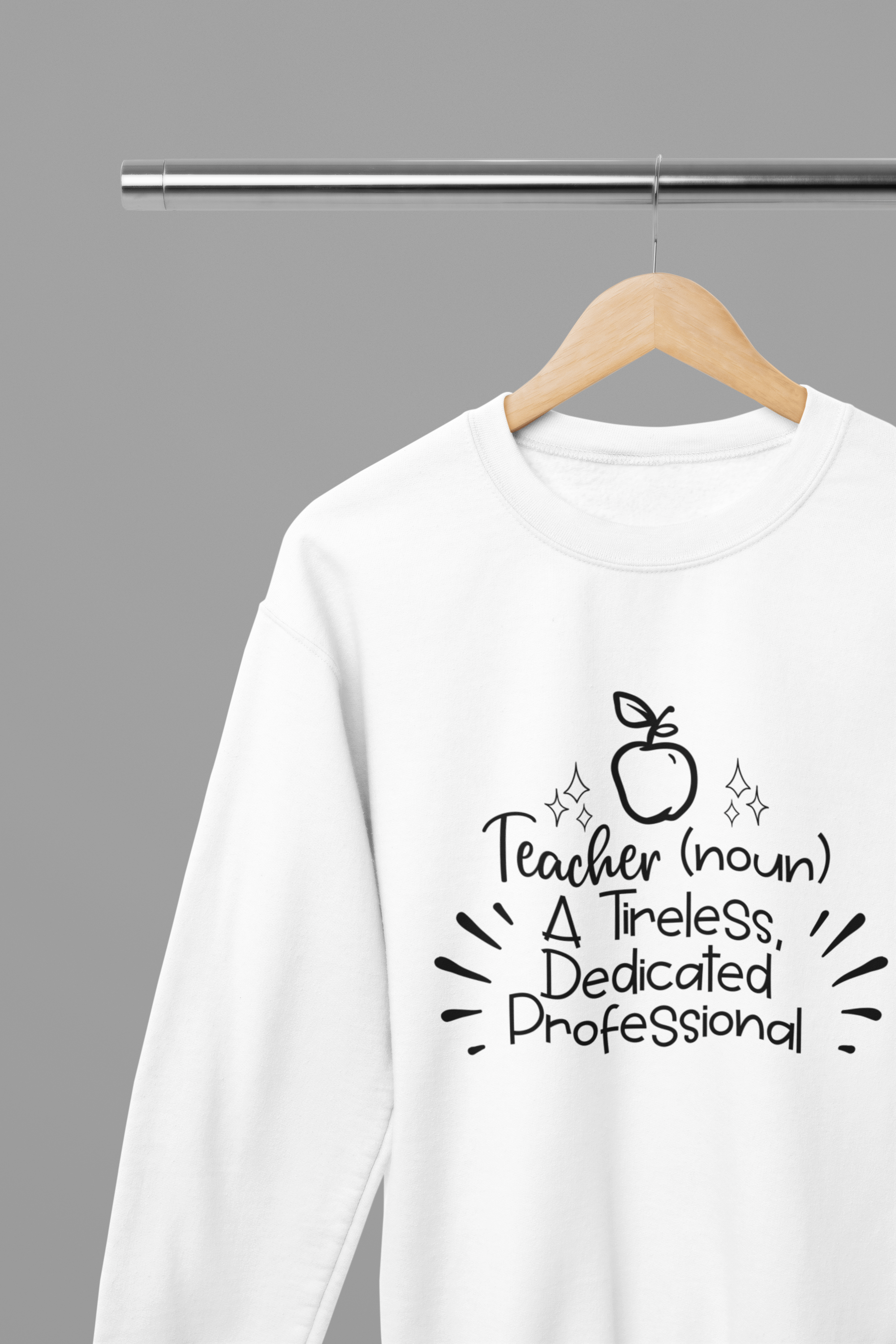 Teacher (Noun) Sweatshirt small / White gift_idea unique_gift personalised_gift