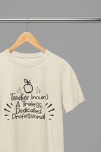 Teacher (Noun) T-Shirt small / Sand gift_idea unique_gift personalised_gift