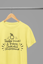 Teacher (Noun) T-Shirt small / Yellow gift_idea unique_gift personalised_gift