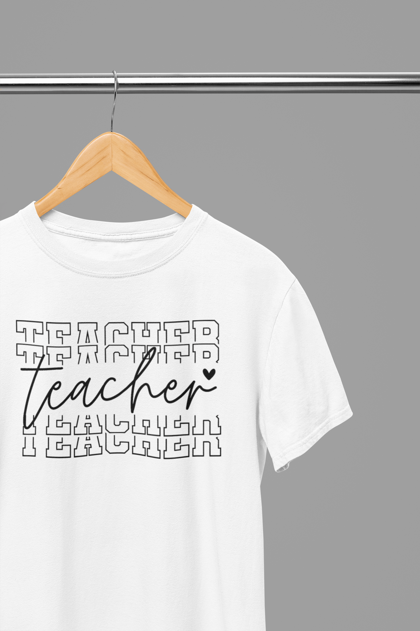 My Store Teacher T-Shirt small / White Teacher Stacked T-Shirt