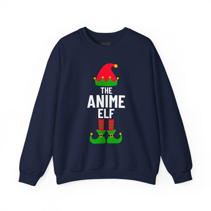 the anime elf christmas sweatshirt navy sweatshirt uk Christmas gift idea