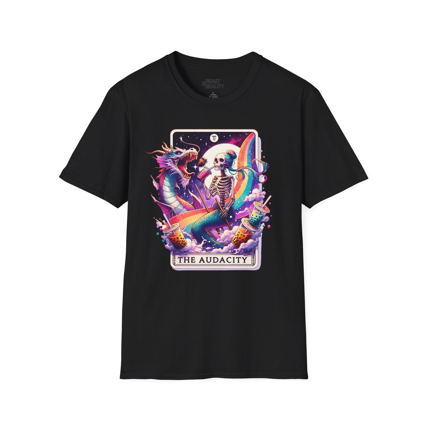 The Audacity Tarot Graphic T-Shirt Black / S gift_idea unique_gift personalised_gift