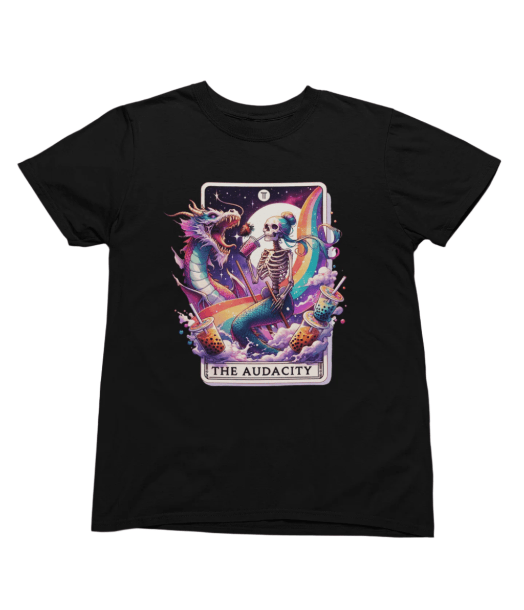 The Audacity Tarot T-Shirt & Sweatshirt | Alternative Tarot Graphic T-Shirt / small / Black gift_idea unique_gift personalised_gift