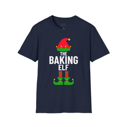 the baking elf christmas t-shirt navy t-shirt uk Christmas gift idea