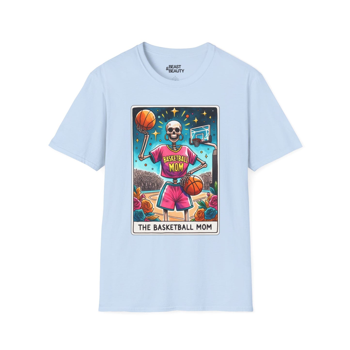 The Basketball Mom Tarot Graphic T-Shirt Light Blue / S gift_idea unique_gift personalised_gift