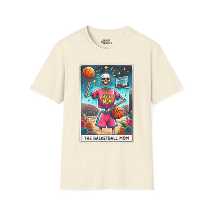 The Basketball Mom Tarot Graphic T-Shirt Natural / M gift_idea unique_gift personalised_gift