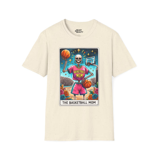 The Basketball Mom Tarot Graphic T-Shirt Natural / M gift_idea unique_gift personalised_gift