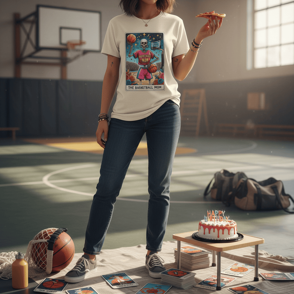 The Basketball Mom Tarot Graphic T-Shirt gift_idea unique_gift personalised_gift