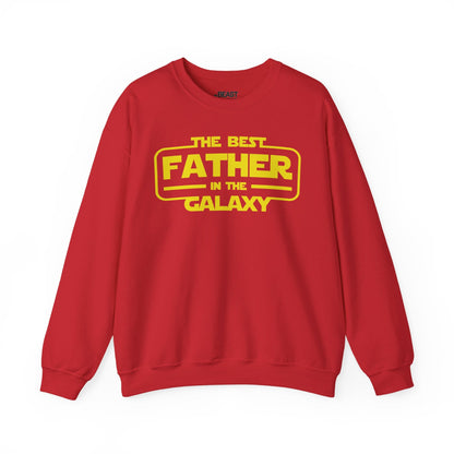 the best father in the galaxy sweatshirt red sweatshirt uk Father's Day gift idea