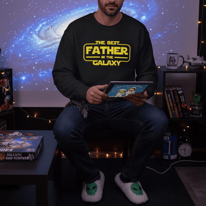 The Best Father In The Galaxy Sweatshirt gift_idea unique_gift personalised_gift