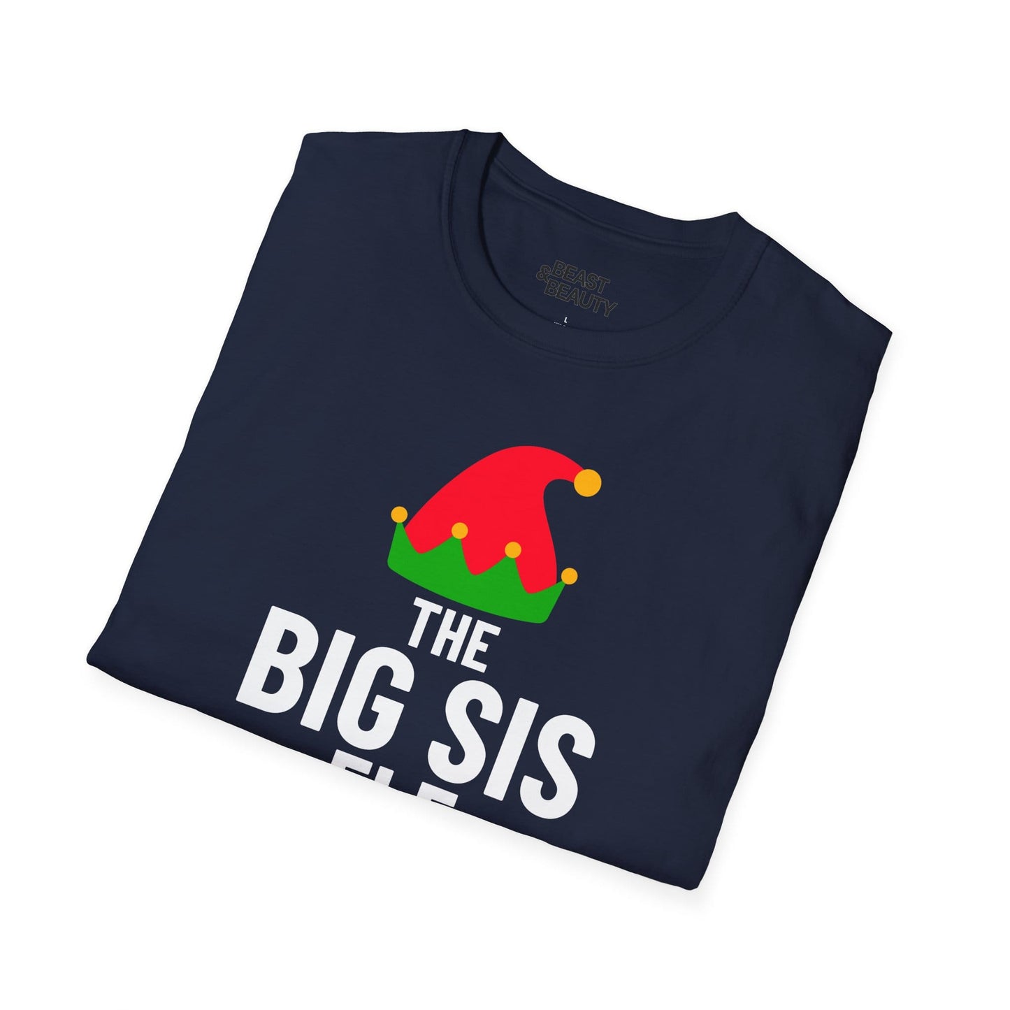 the big sis elf christmas t-shirt t-shirt uk Christmas gift idea image 6