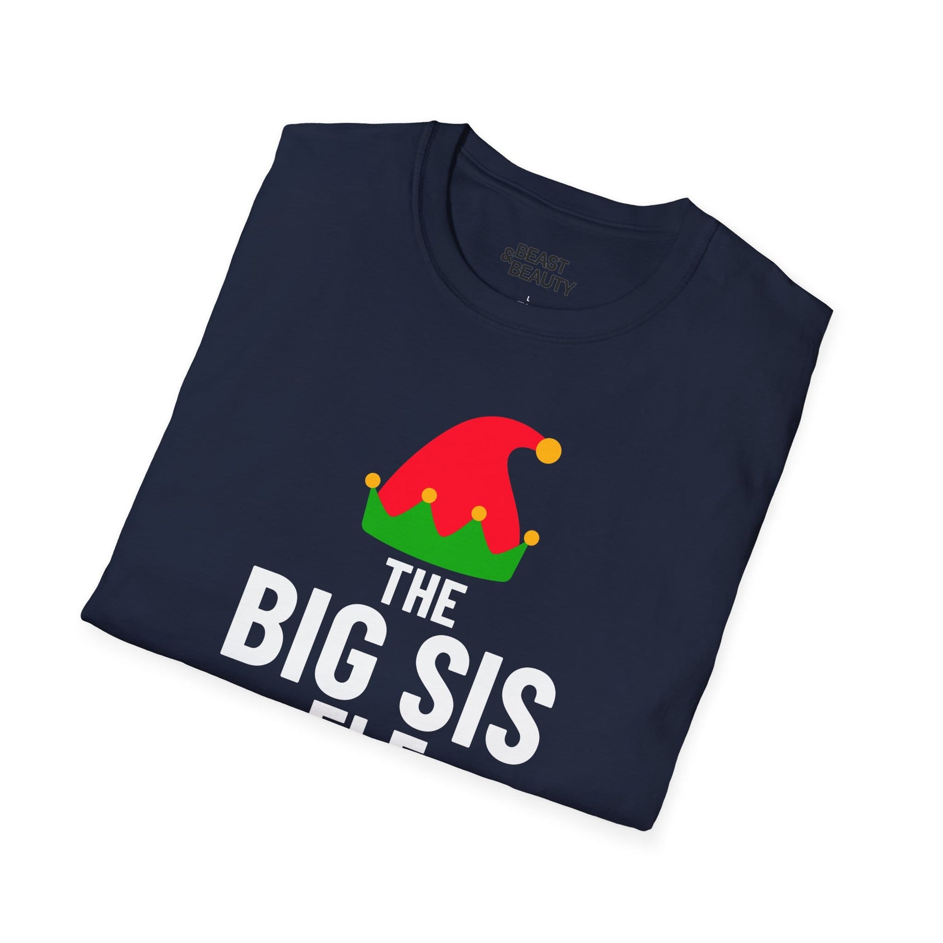 the big sis elf christmas t-shirt t-shirt uk Christmas gift idea image 6