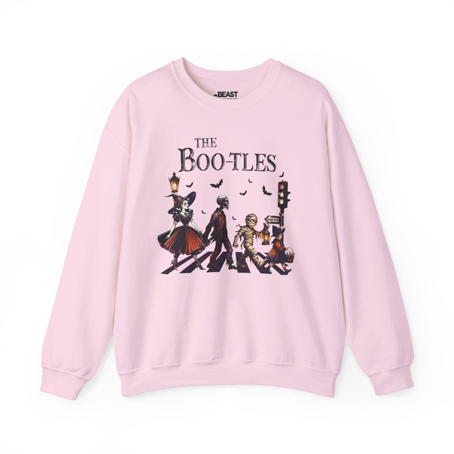 The Boo-tles Halloween Sweatshirt Light Pink / S gift_idea unique_gift personalised_gift