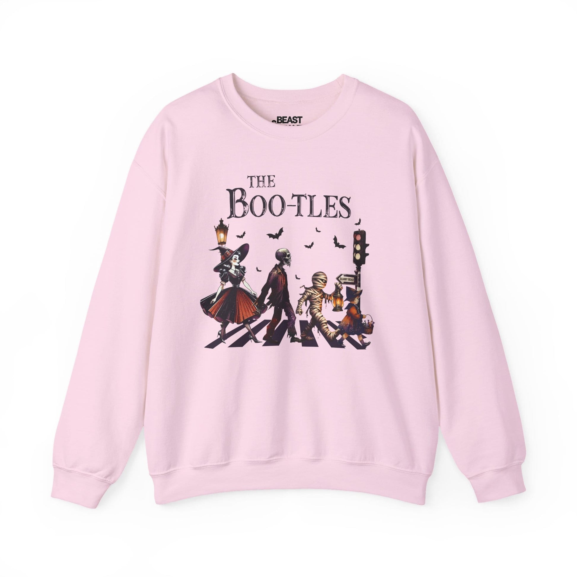 The Boo-tles Halloween Sweatshirt Light Pink / S gift_idea unique_gift personalised_gift
