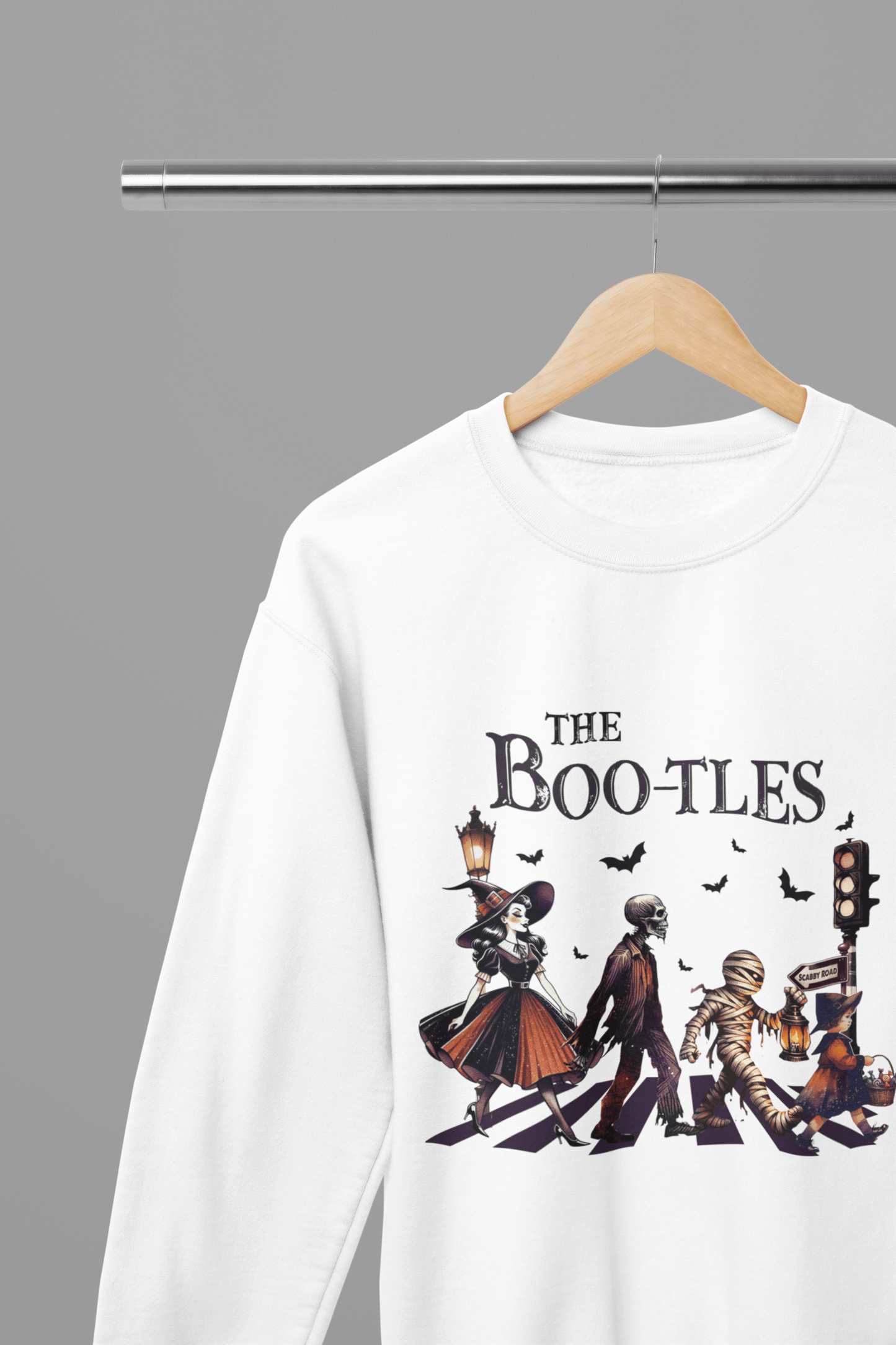 The Boo-tles Halloween Sweatshirt & T-Shirt | Funny Parody Jumper UK White / Small / Sweatshirt gift_idea unique_gift personalised_gift
