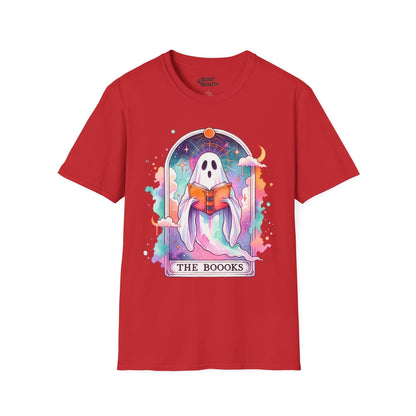 The Books Ghost Tarot T-Shirt Red / S gift_idea unique_gift personalised_gift