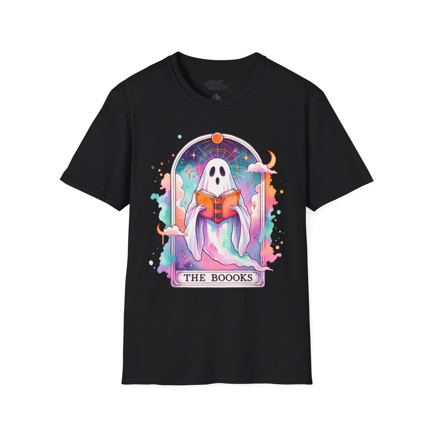 The Books Ghost Tarot T-Shirt Black / S gift_idea unique_gift personalised_gift