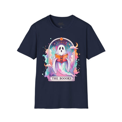 The Books Ghost Tarot T-Shirt Navy / S gift_idea unique_gift personalised_gift
