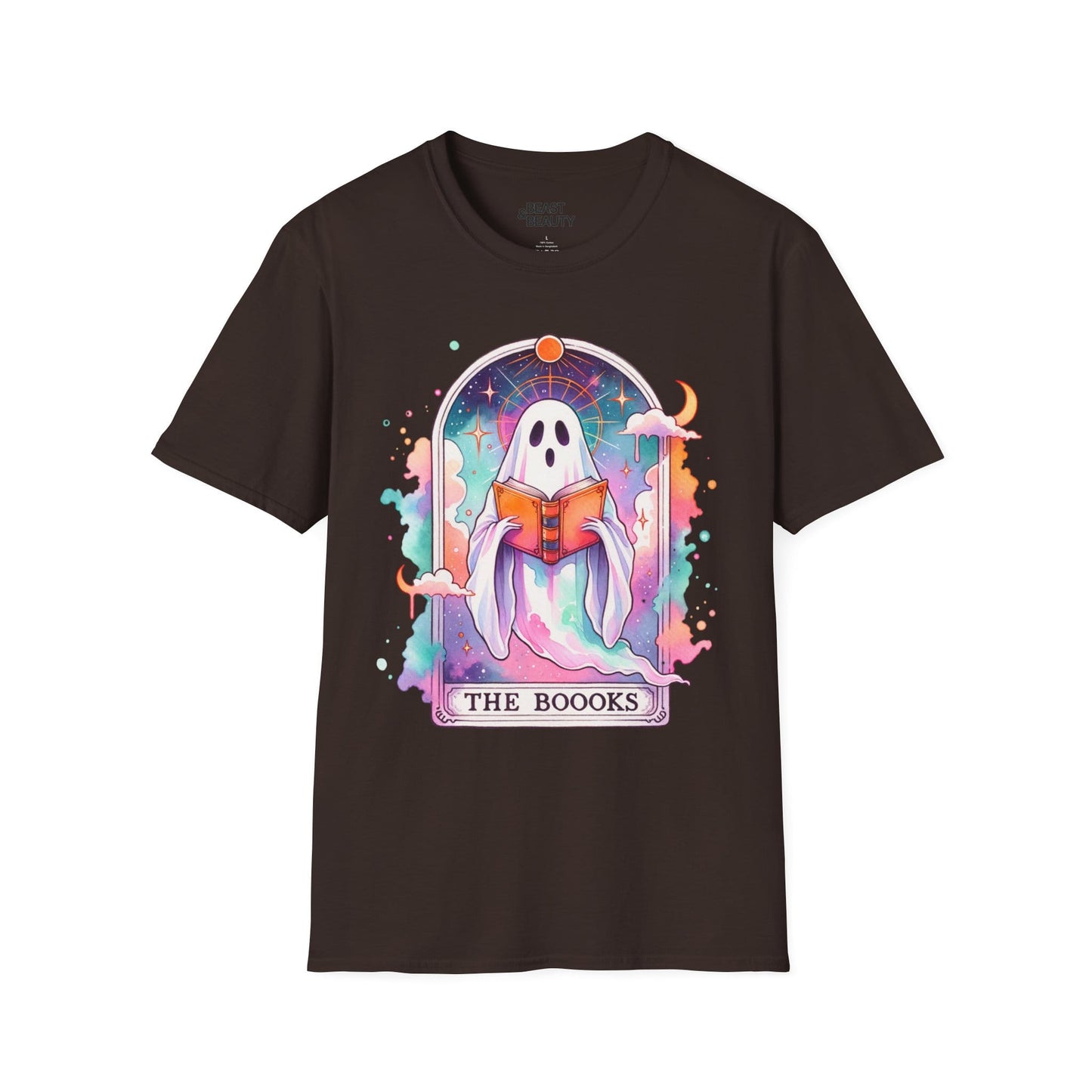 The Books Ghost Tarot T-Shirt Dark Chocolate / M gift_idea unique_gift personalised_gift