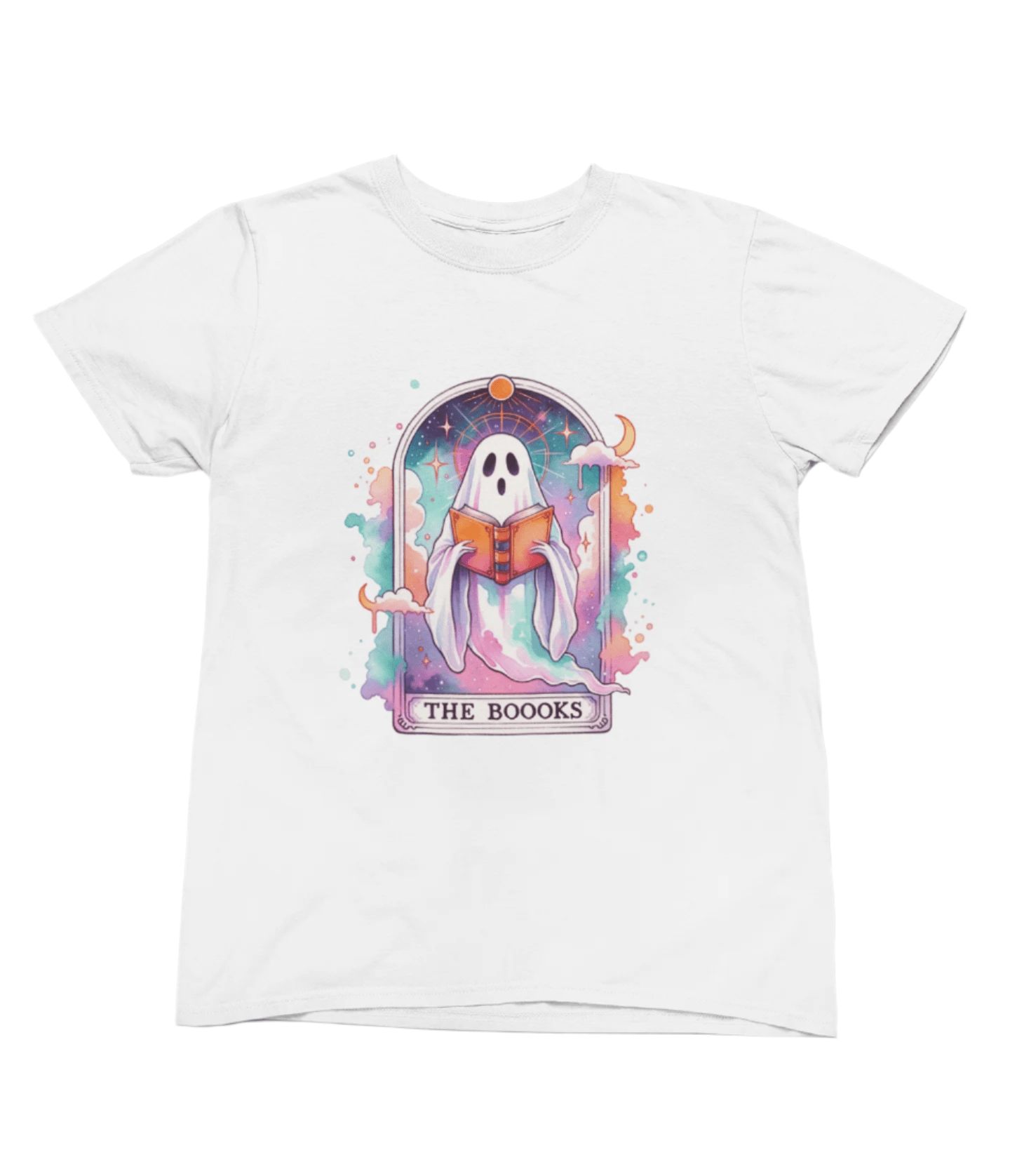 The Boooks Ghost Shirt | Funny Tarot Halloween T-Shirt or Sweatshirt T-Shirt / small / White gift_idea unique_gift personalised_gift