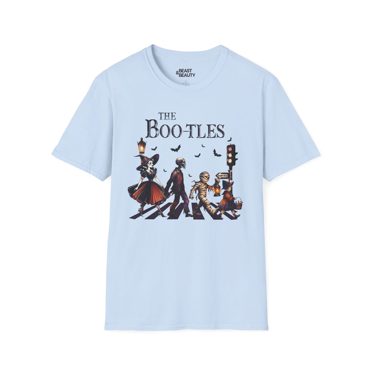 The Bootles Funny Halloween Parody Graphic T-Shirt Light Blue / S gift_idea unique_gift personalised_gift