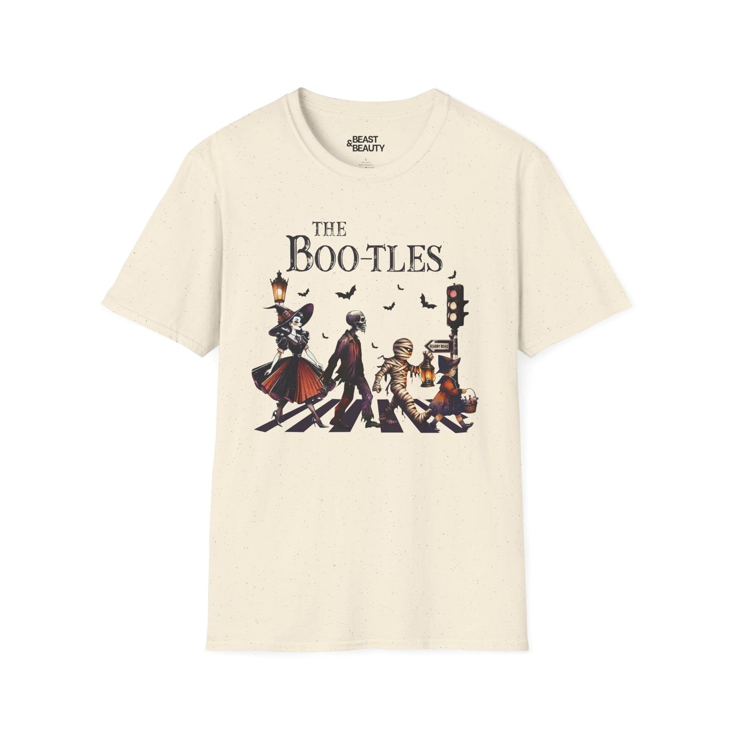 The Bootles Funny Halloween Parody Graphic T-Shirt Natural / M gift_idea unique_gift personalised_gift