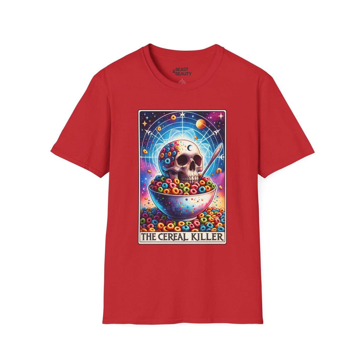 The Cereal Killer Tarot T-Shirt Red / S gift_idea unique_gift personalised_gift