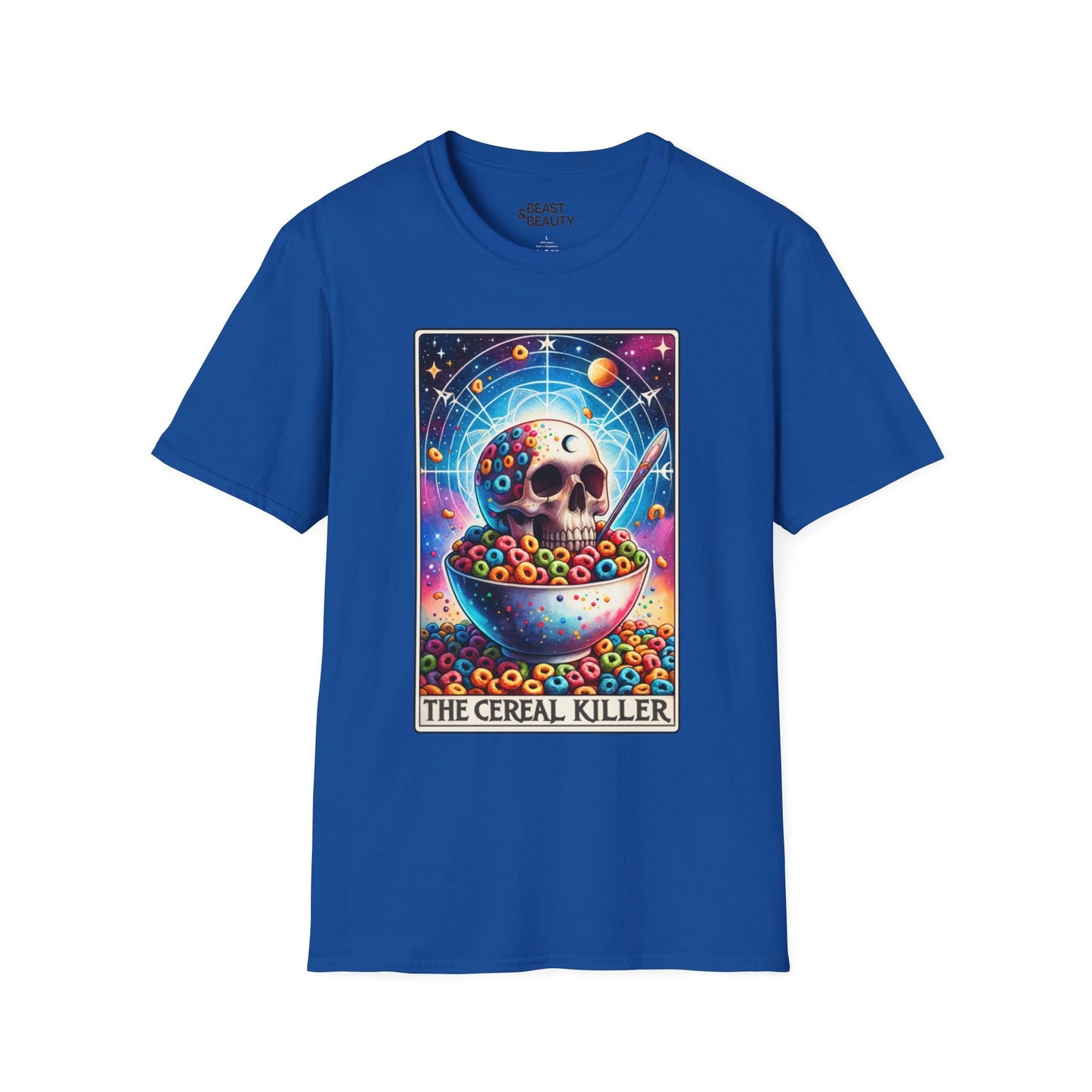 The Cereal Killer Tarot T-Shirt Royal / S gift_idea unique_gift personalised_gift