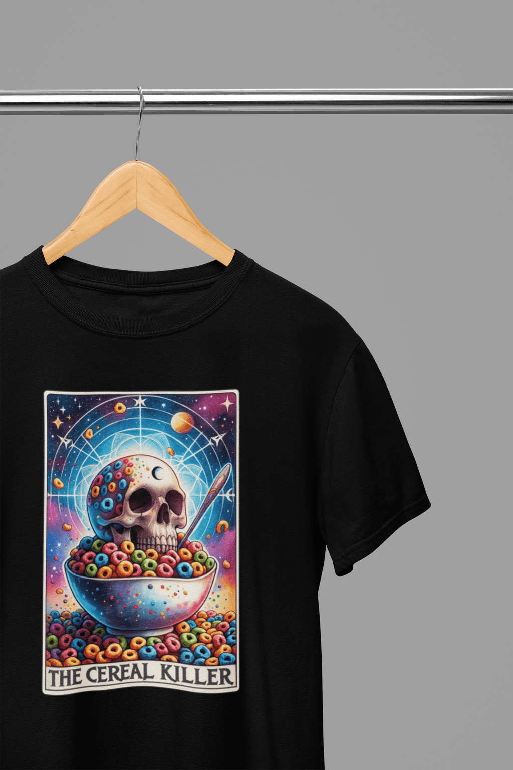 The Cereal Killer Tarot T-Shirt & Sweatshirt | Funny Dark Humor Graphic gift_idea unique_gift personalised_gift