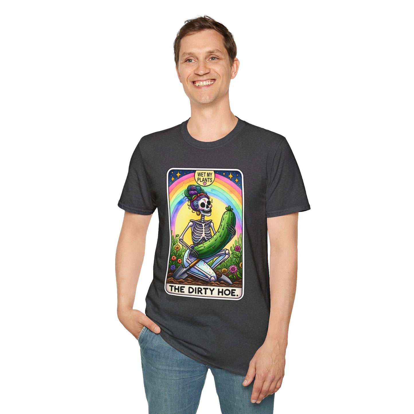 The Dirty Hoe Tarot Gardening T-Shirt gift_idea unique_gift personalised_gift
