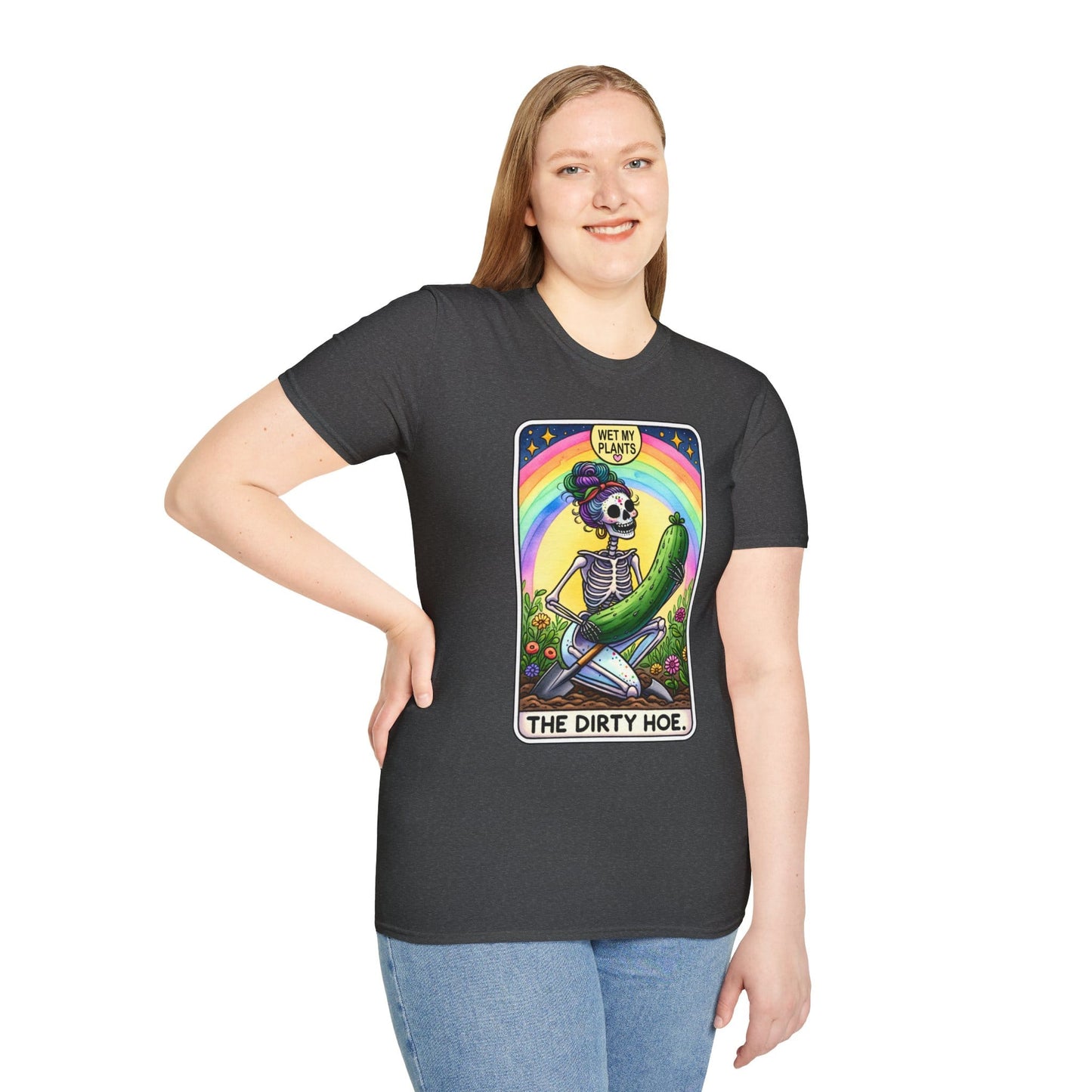 The Dirty Hoe Tarot Gardening T-Shirt gift_idea unique_gift personalised_gift