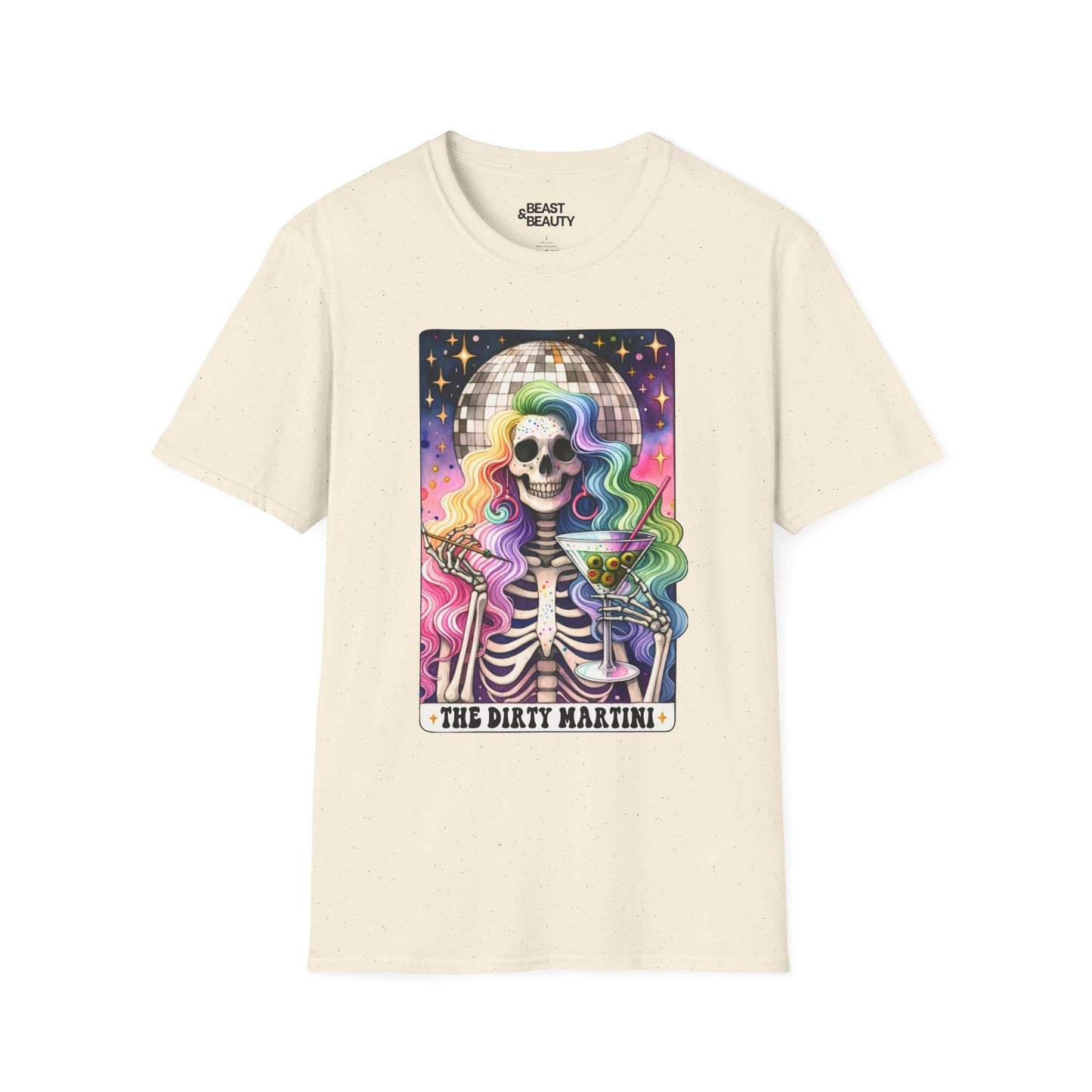 The Dirty Martini Tarot Graphic T-Shirt Natural / M gift_idea unique_gift personalised_gift