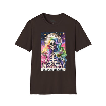 The Dirty Martini Tarot Graphic T-Shirt Dark Chocolate / S gift_idea unique_gift personalised_gift