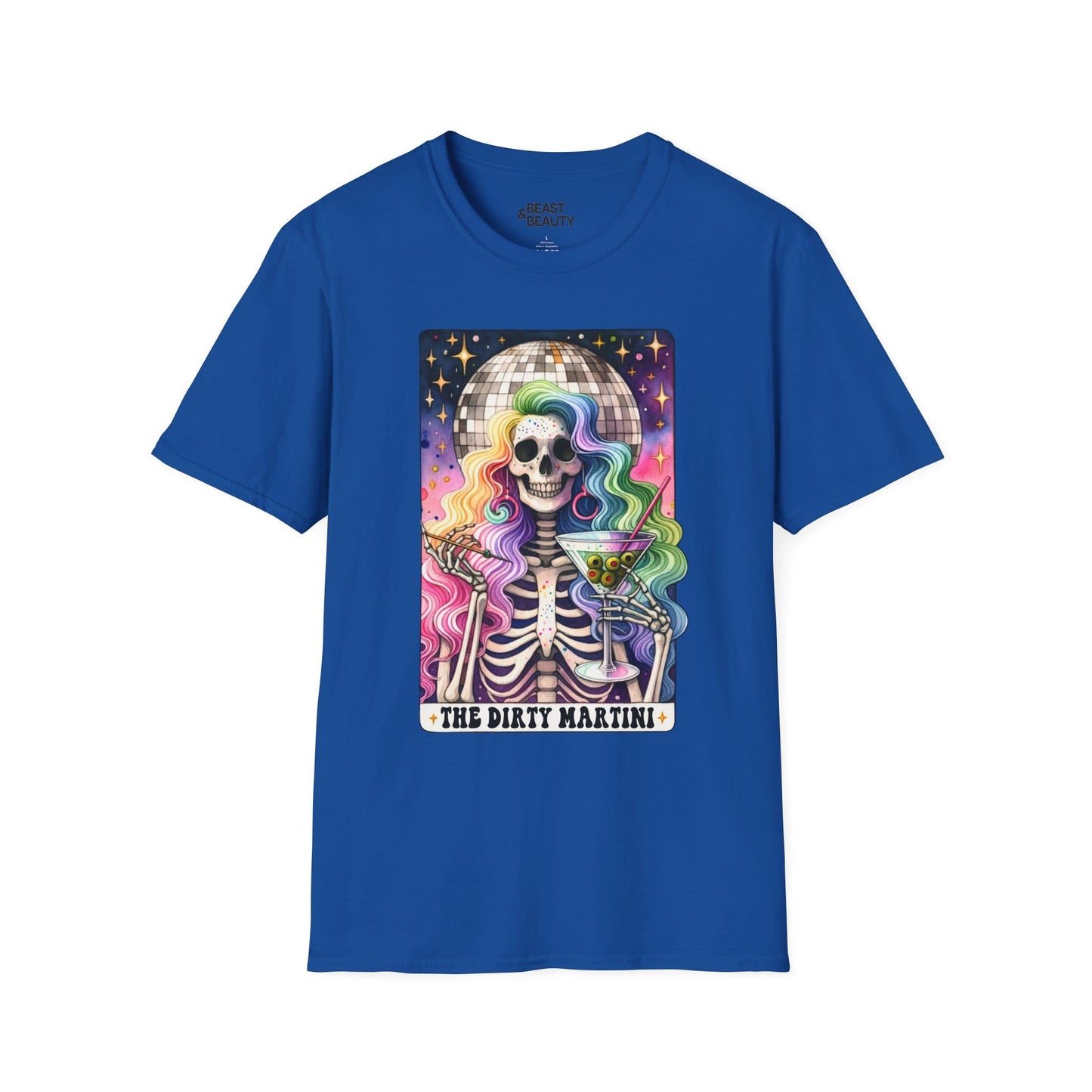 The Dirty Martini Tarot Graphic T-Shirt Royal / S gift_idea unique_gift personalised_gift