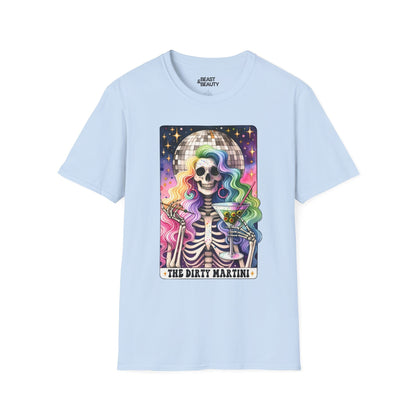 The Dirty Martini Tarot Graphic T-Shirt Light Blue / S gift_idea unique_gift personalised_gift