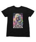 The Dirty Martini Tarot T-Shirt & Sweatshirt | Disco Party Skeleton Graphic T-Shirt / small / Black gift_idea unique_gift personalised_gift