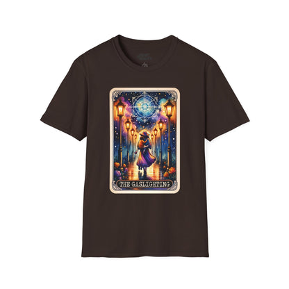 The Gaslighting Tarot Graphic T-Shirt Dark Chocolate / S gift_idea unique_gift personalised_gift