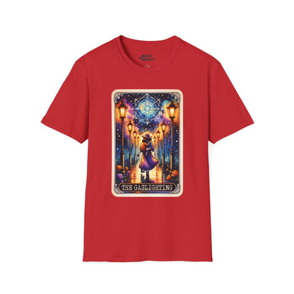 The Gaslighting Tarot Graphic T-Shirt Red / S gift_idea unique_gift personalised_gift