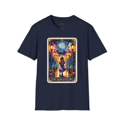 The Gaslighting Tarot Graphic T-Shirt Navy / S gift_idea unique_gift personalised_gift