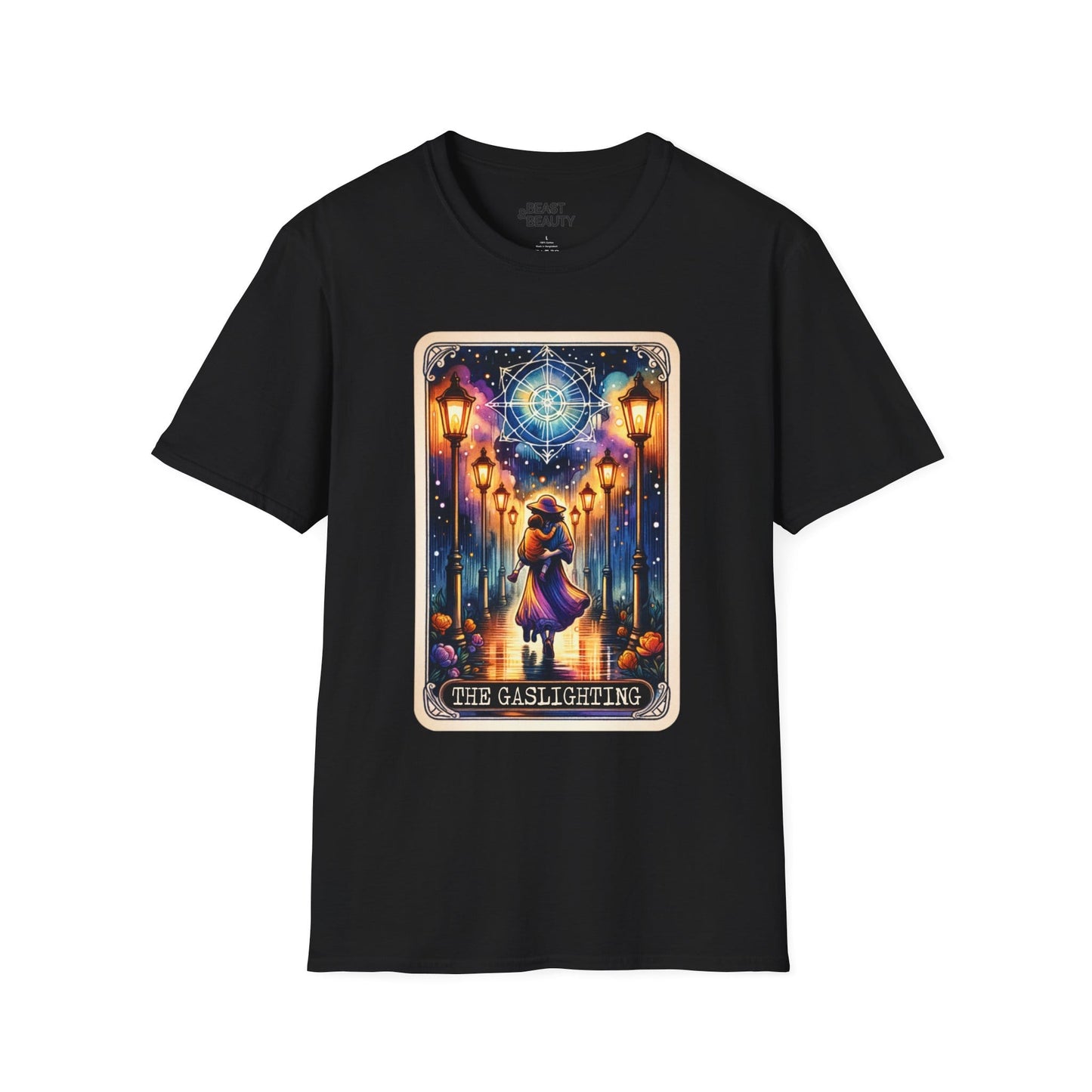 The Gaslighting Tarot Graphic T-Shirt Black / S gift_idea unique_gift personalised_gift