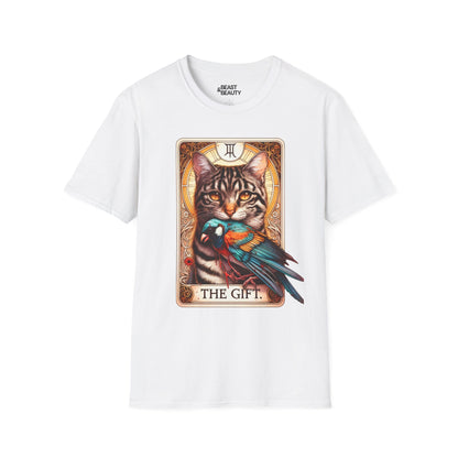 The Gift Cat Tarot Graphic T-Shirt White / S gift_idea unique_gift personalised_gift