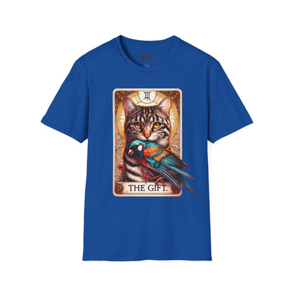 The Gift Cat Tarot Graphic T-Shirt Royal / S gift_idea unique_gift personalised_gift