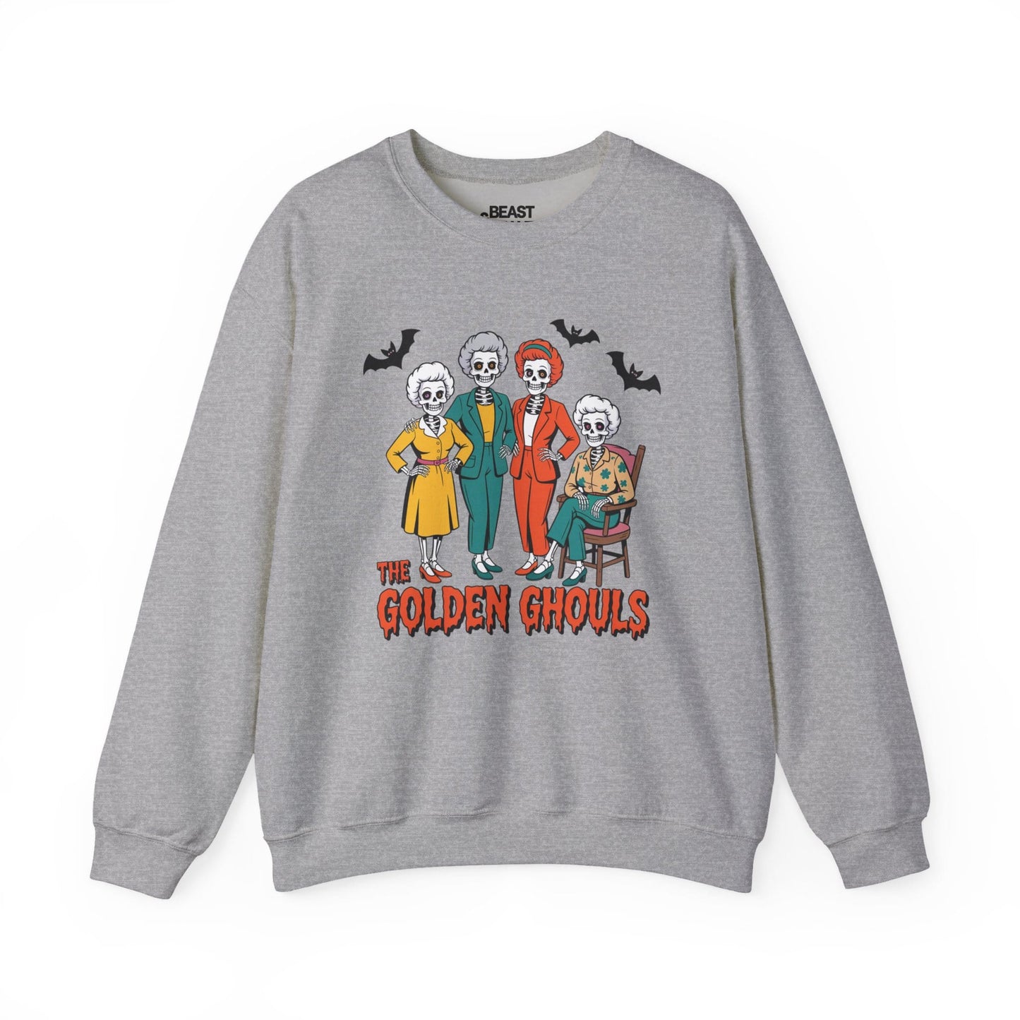 The Golden Ghouls Funny Halloween Sweatshirt Sport Grey / S gift_idea unique_gift personalised_gift