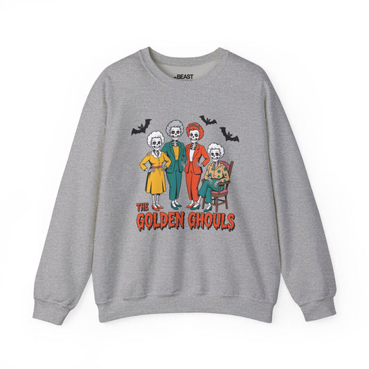 The Golden Ghouls Funny Halloween Sweatshirt Sport Grey / S gift_idea unique_gift personalised_gift