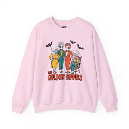 The Golden Ghouls Funny Halloween Sweatshirt Light Pink / S gift_idea unique_gift personalised_gift